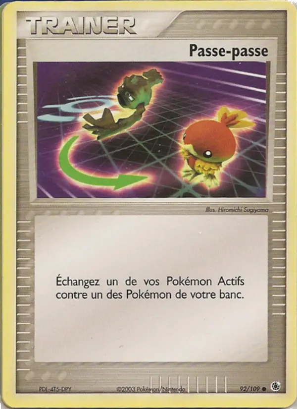 Scan HD carte Pokémon Passe-passe 92/109 — EX Rubis & Saphir