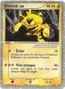 Carte Pokémon Elektek ex 97 EX Rubis & Saphir