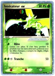 Carte Pokémon Insécateur ex 102 EX Rubis & Saphir