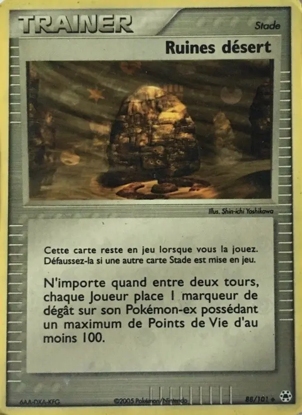 Scan HD carte Pokémon Ruines désert 88/101 — EX Légendes Oubliées