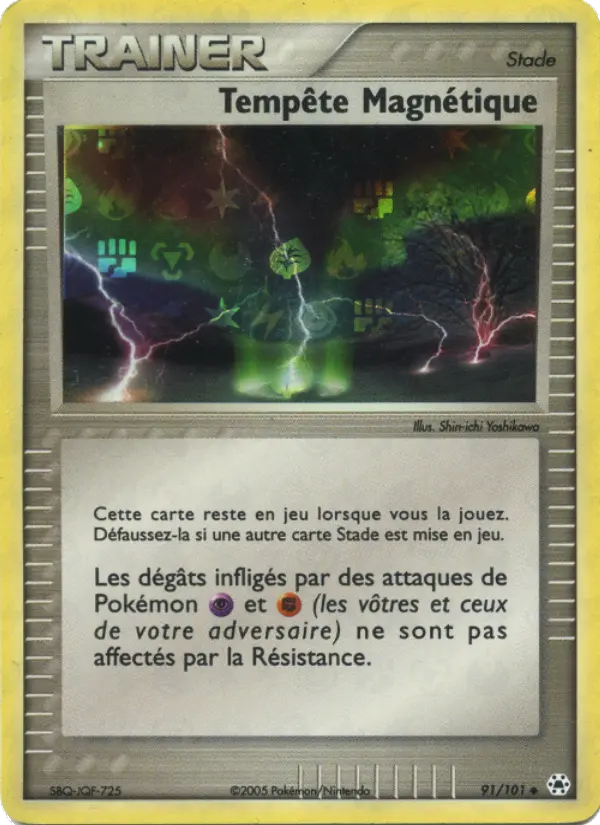 Scan HD carte Pokémon Tempête Magnétique 91/101 — EX Légendes Oubliées