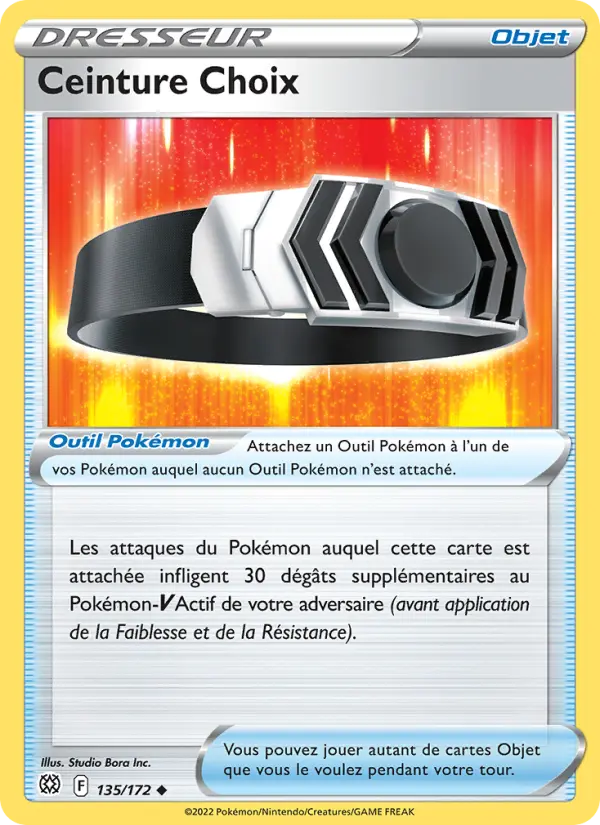Scan HD carte Pokémon Ceinture Choix 135/172 — Stars Étincelantes