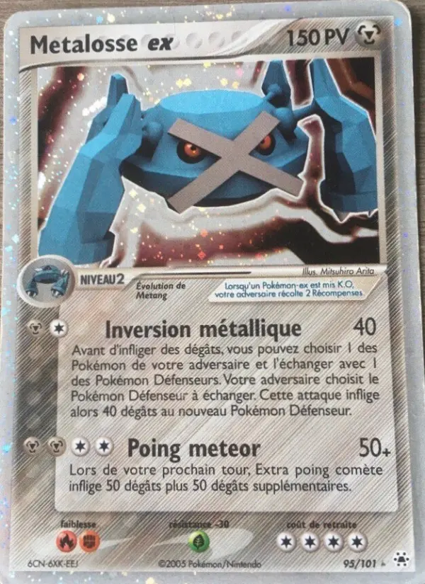 Scan HD carte Pokémon Metalosse ex 95/101 — EX Légendes Oubliées