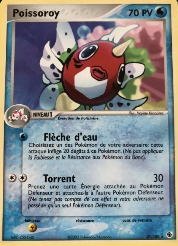 Scan HD carte Pokémon Poissoroy 21/109 — EX Rubis & Saphir