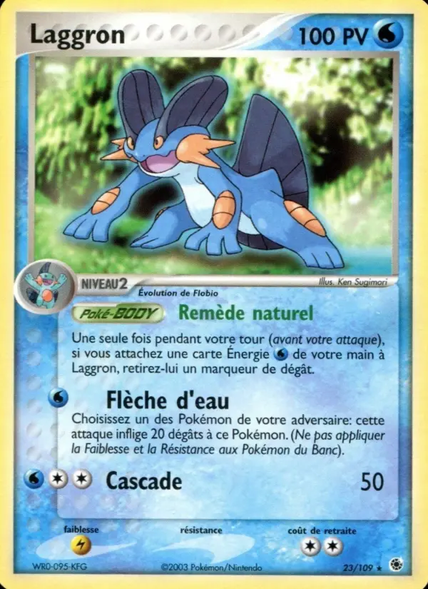 Scan HD carte Pokémon Laggron 23/109 — EX Rubis & Saphir