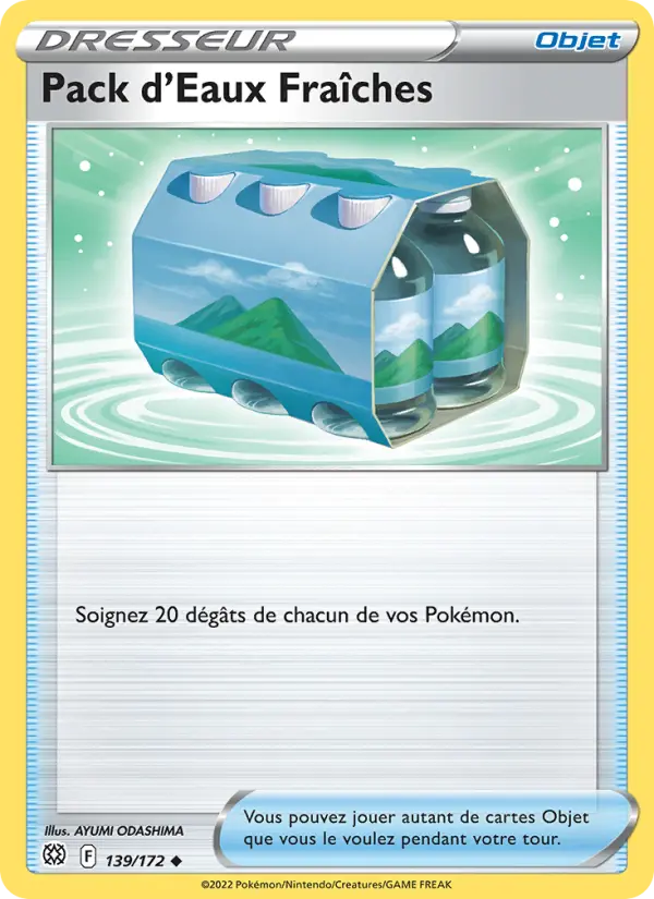 Scan HD carte Pokémon Pack d'Eaux Fraîches 139/172 — Stars Étincelantes