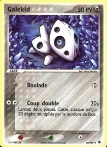 Carte Pokemon Galekid 25/109 EX Rubis & Saphir