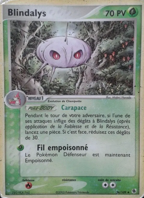 Scan HD carte Pokémon Blindalys 26/109 — EX Rubis & Saphir