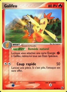 Carte Pokemon Galifeu 28/109 EX Rubis & Saphir