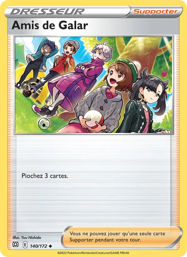 Scan HD carte Pokémon Amis de Galar 140/172 — Stars Étincelantes
