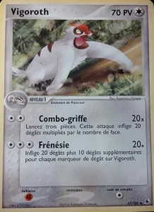Carte Pokemon Vigoroth 47/109 EX Rubis & Saphir