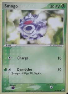 Carte Pokemon Smogo 54/109 EX Rubis & Saphir