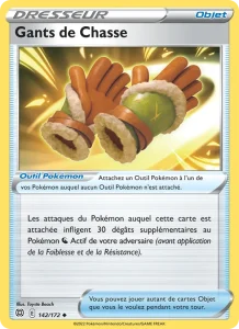 Carte Pokemon Gants de Chasse 142/172 Stars Étincelantes
