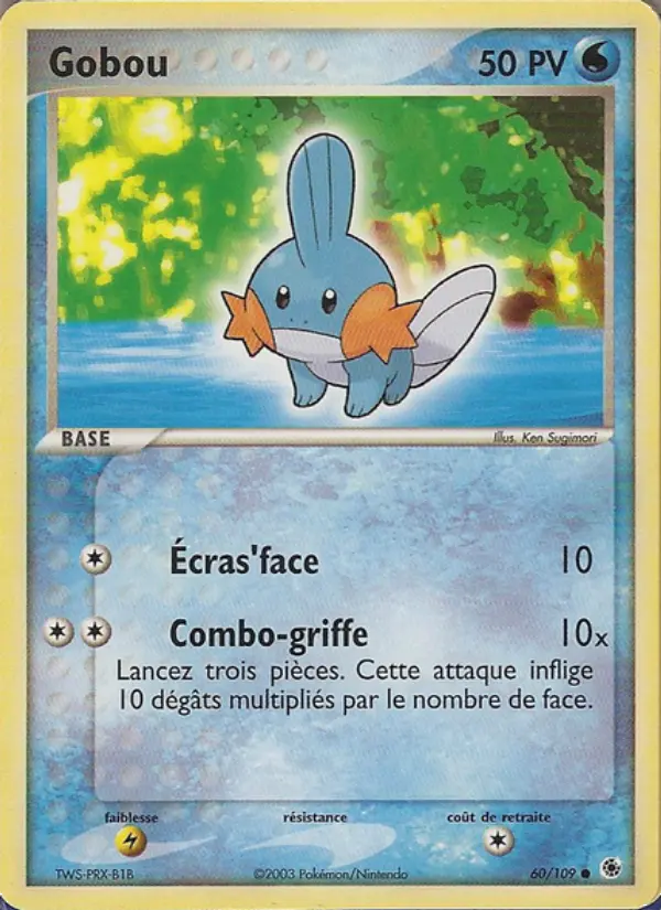 Scan HD carte Pokémon Gobou 60/109 — EX Rubis & Saphir