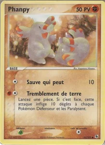 Carte Pokemon Phanpy 62/109 EX Rubis & Saphir