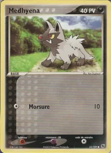Carte Pokemon Medhyena 63/109 EX Rubis & Saphir
