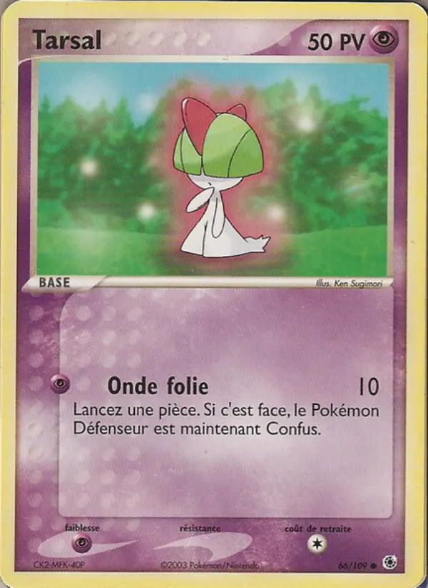Scan HD carte Pokémon Tarsal 66/109 — EX Rubis & Saphir