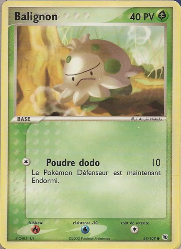 Scan HD carte Pokémon Balignon 69/109 — EX Rubis & Saphir
