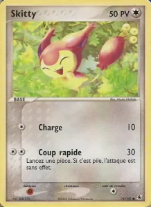 Carte Pokemon Skitty 71/109 EX Rubis & Saphir