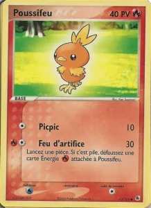 Carte Pokemon Poussifeu 73/109 EX Rubis & Saphir