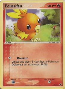 Carte Pokemon Poussifeu 74/109 EX Rubis & Saphir