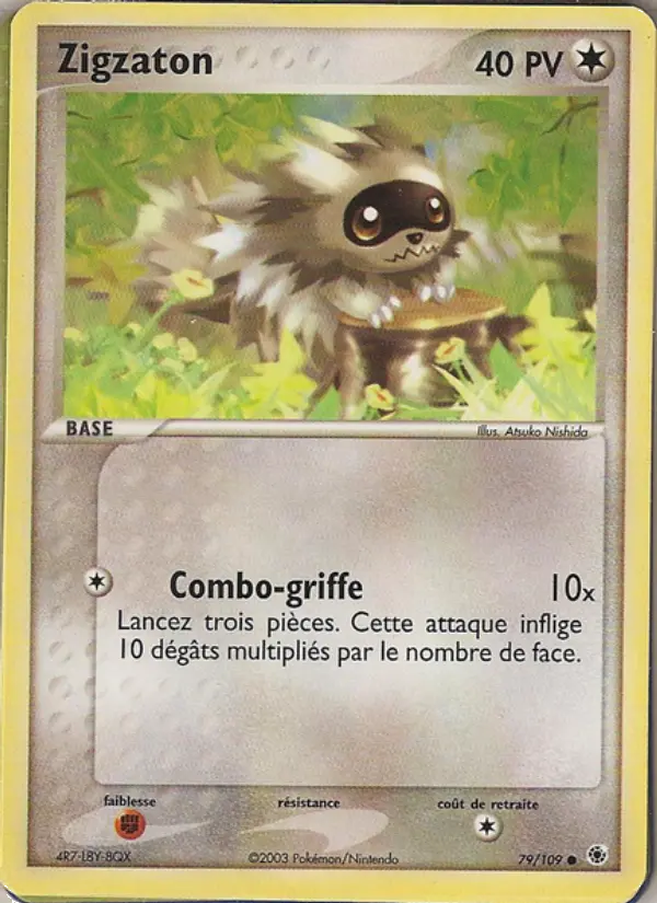 Scan HD carte Pokémon Zigzaton 79/109 — EX Rubis & Saphir