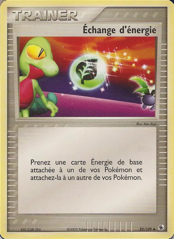 Scan HD carte Pokémon Échange d'énergie 82/109 — EX Rubis & Saphir