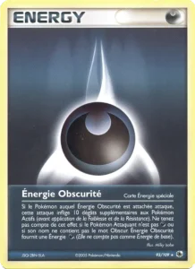Carte Pokemon Énergie Obscurité 93/109 EX Rubis & Saphir