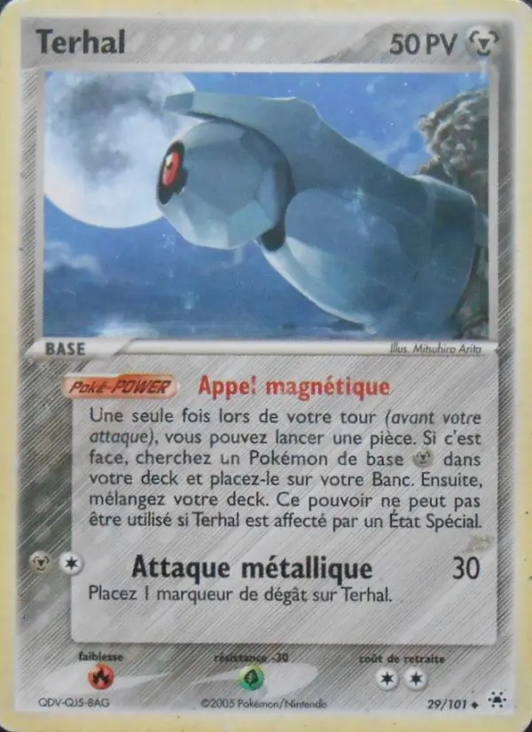 Scan HD carte Pokémon Terhal 29/101 — EX Légendes Oubliées