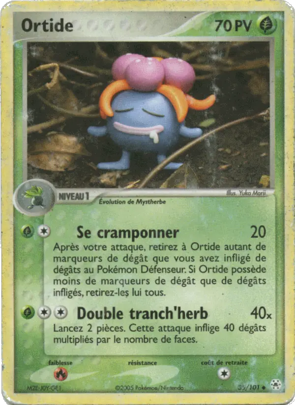 Scan HD carte Pokémon Ortide 35/101 — EX Légendes Oubliées