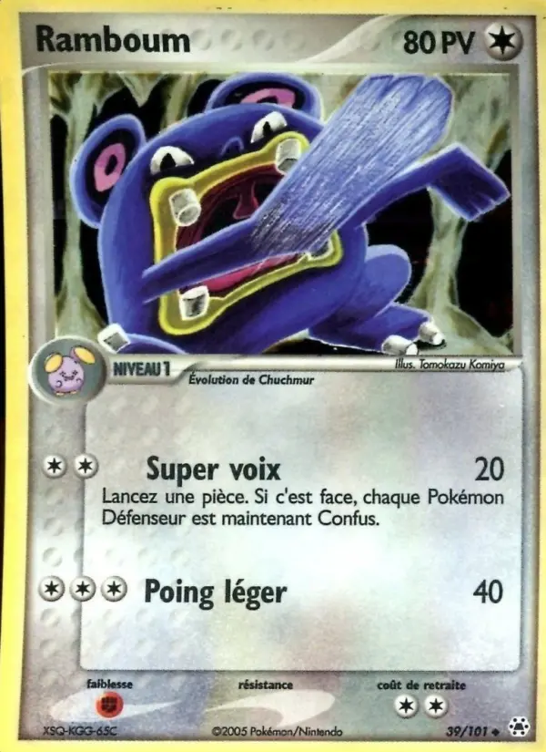 Scan HD carte Pokémon Ramboum 39/101 — EX Légendes Oubliées