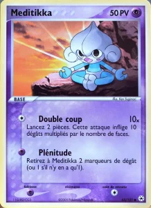 Carte Pokemon Meditikka 65/101 EX Légendes Oubliées