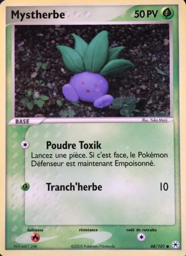 Scan HD carte Pokémon Mystherbe 68/101 — EX Légendes Oubliées