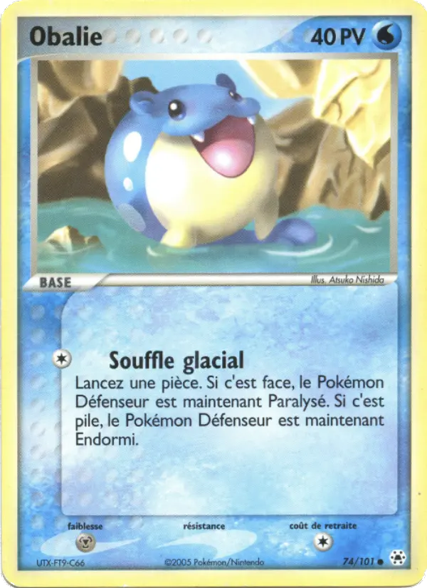 Scan HD carte Pokémon Obalie 74/101 — EX Légendes Oubliées