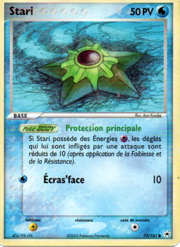 Scan HD carte Pokémon Stari 75/101 — EX Légendes Oubliées