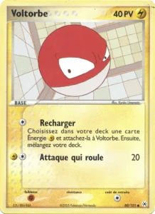 Carte Pokemon Voltorbe 80/101 EX Légendes Oubliées