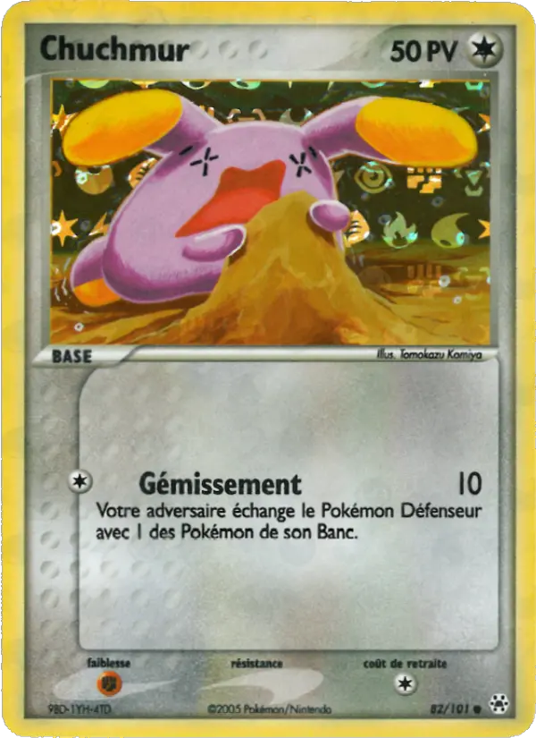 Scan HD carte Pokémon Chuchmur 82/101 — EX Légendes Oubliées