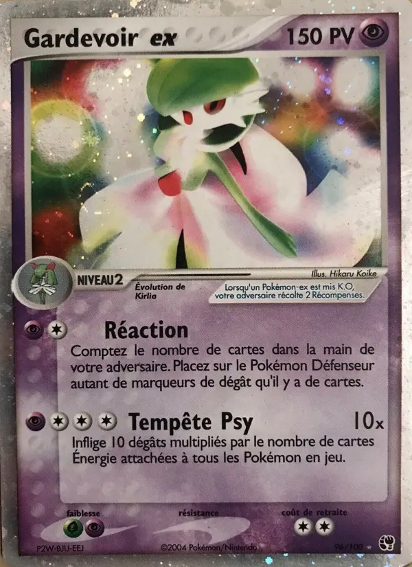 Scan HD carte Pokémon Gardevoir ex 96/100 — EX Tempête de sable
