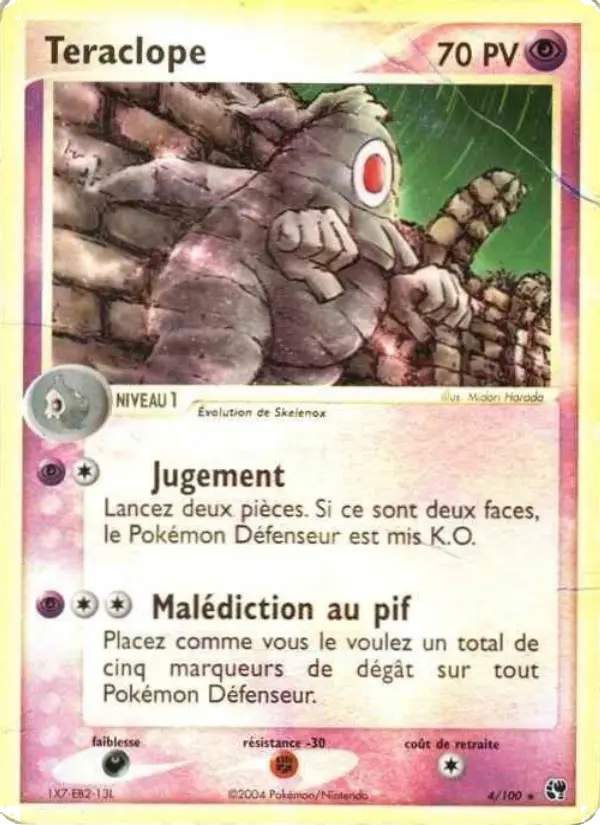 Scan HD carte Pokémon Teraclope 4/100 — EX Tempête de sable
