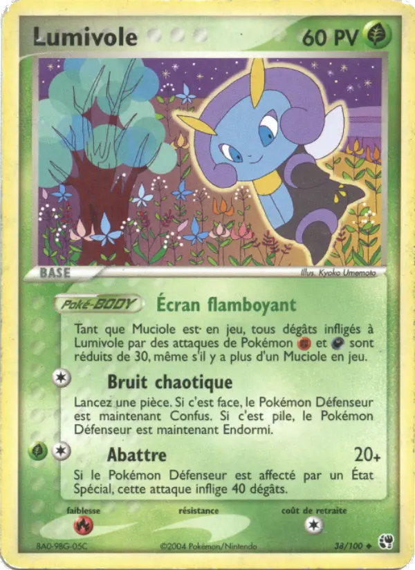 Scan HD carte Pokémon Lumivole 38/100 — EX Tempête de sable