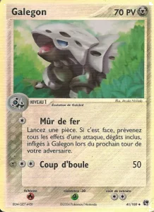 Carte Pokemon Galegon 41/100 EX Tempête de sable