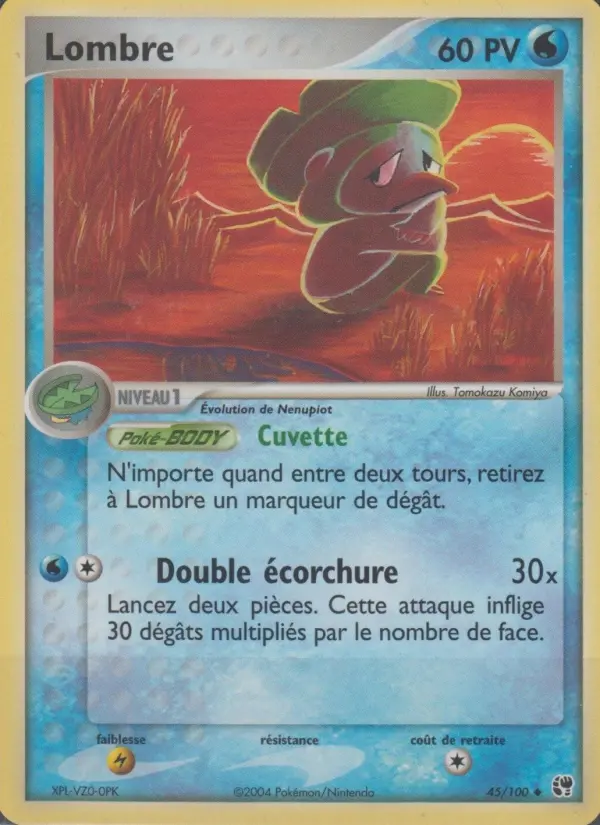 Scan HD carte Pokémon Lombre 45/100 — EX Tempête de sable