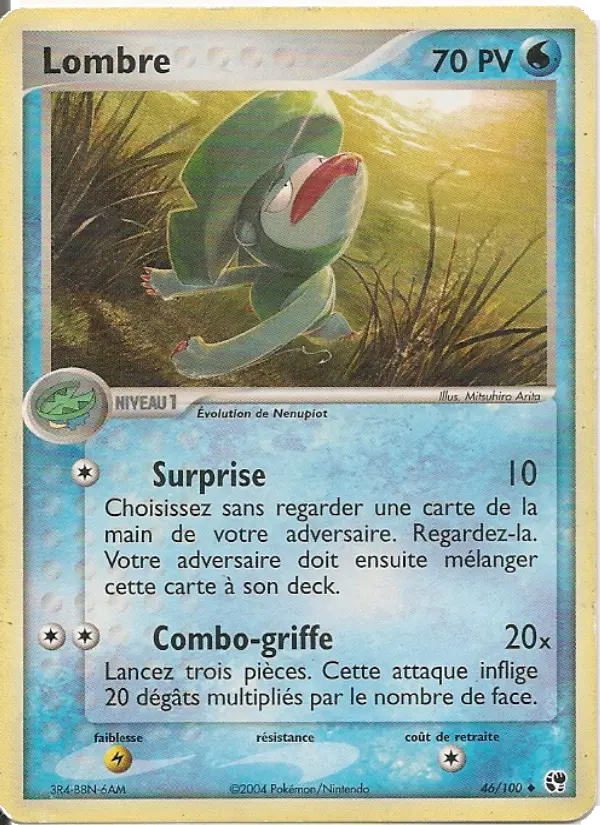 Scan HD carte Pokémon Lombre 46/100 — EX Tempête de sable