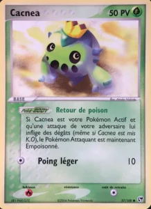 Carte Pokemon Cacnea 57/100 EX Tempête de sable