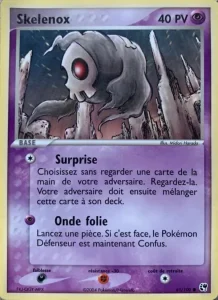 Carte Pokemon Skelenox 61/100 EX Tempête de sable