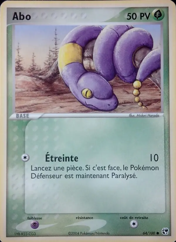 Scan HD carte Pokémon Abo 64/100 — EX Tempête de sable