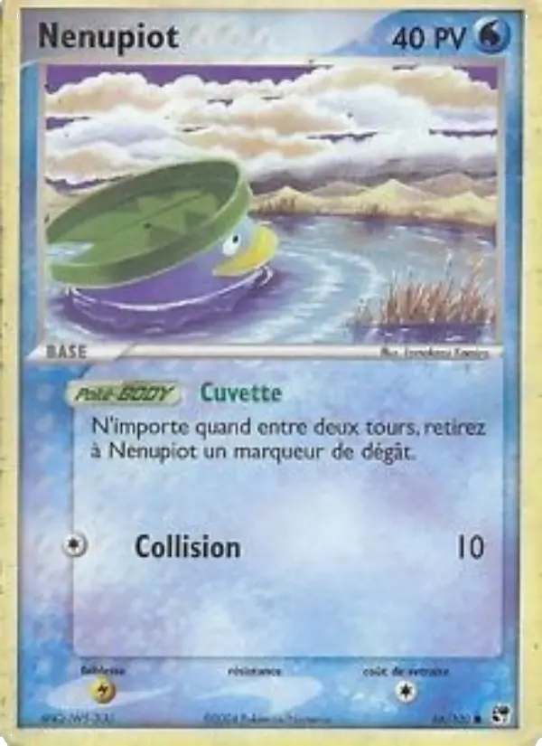Scan HD carte Pokémon Nenupiot 66/100 — EX Tempête de sable
