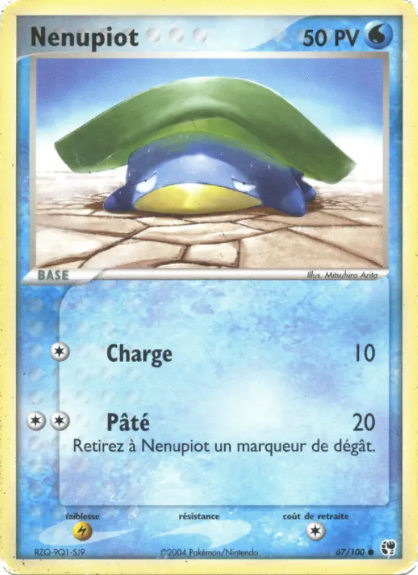Scan HD carte Pokémon Nenupiot 67/100 — EX Tempête de sable