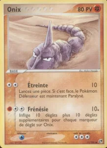 Carte Pokemon Onix 71/100 EX Tempête de sable