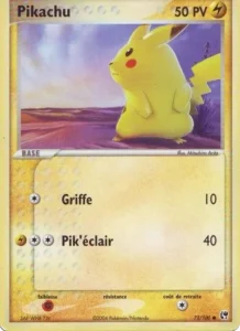 Carte Pokemon Pikachu 72/100 EX Tempête de sable